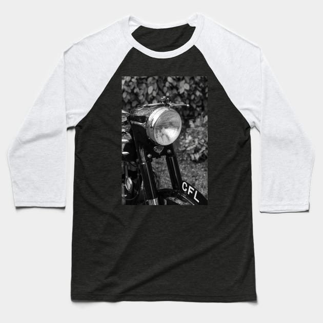 From a bygone age (B&W Version) Baseball T-Shirt by Silver Linings